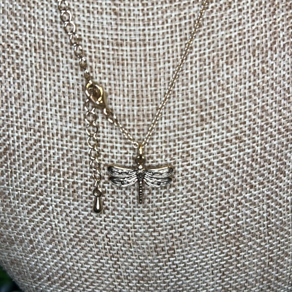 Golden Dragon Fly Necklace - Picture 6 of 7